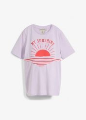 T-shirt 2 w 1 na okres ciązy i do karmienia z bawełny organicznej. Fioletowe t-shirty bonprix, bez wzorów, z bawełny, bez kołnierzyka, bez ramiączek. Za 72.99 zł.