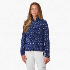 Bluza polarowa turystyka damska Swedemount Idre Fleece III wodoodporna. Niebieskie bluzy z polaru SWEDEMOUNT, na zimę, bez wzorów, z polaru, narciarskie. Za 129.99 zł.