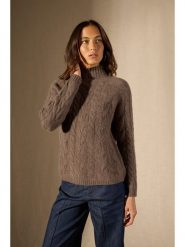 Perfect Cashmere Kaszmirowy sweter "Mairead" w kolorze brązowym rozmiar: S. Brązowe swetry Perfect Cashmere, s, bez wzorów, z kaszmiru, bez ramiączek. Za 463.38 zł.
