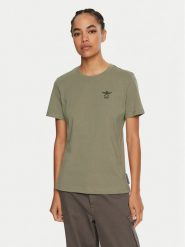 Aeronautica Militare T-Shirt 242TS2301DJ59 Zielony Regular Fit. Zielone t-shirty Aeronautica Militare, xs, bez wzorów, z bawełny, bez kołnierzyka, bez ramiączek. Za 189.99 zł.