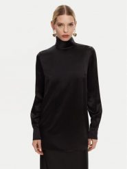 Dolce&Gabbana Bluzka F7AI0T FU1AU N0000 Czarny Regular Fit. Czarne bluzki Dolce&Gabbana, bez wzorów, z jedwabiu, bez kołnierzyka, bez ramiączek. Za 5,619.00 zł.