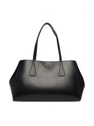 Calvin Klein Torebka Ck Snap Large Tote LV04F3502G Czarny. Czarne torebki klasyczne Calvin Klein, bez wzorów, ze skóry, bez dodatków. Za 749.99 zł.