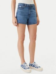 Guess Jeans Szorty jeansowe W5GD0S D5O13 Niebieski Regular Fit. Niebieskie szorty Guess Jeans, z aplikacjami, z jeansu. Za 329.99 zł.