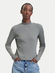 HUGO Golf Easy 50525318 Zielony Slim Fit. Zielone swetry Hugo, xs, bez wzorów, z bawełny, bez ramiączek. Za 229.99 zł.