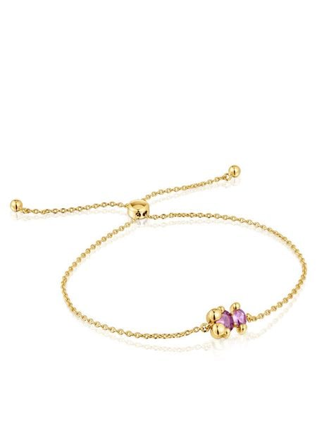 TOUS Bransoletka Bold Bear Lab 1004253800 Złoty. Żółte bransoletki tous, srebrne. Za 899.99 zł.