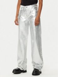 Armani Exchange Spodnie materiałowe XW000056 AF10836 M8047 Srebrny Relaxed Fit. Szare spodnie materiałowe Armani Exchange, bez wzorów, z bawełny. Za 449.99 zł.