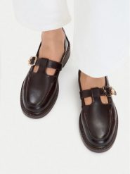 U.S. Polo Assn. Półbuty EO-PALOMA001W/GY1 Brązowy. Brązowe półbuty wsuwane U.S. Polo Assn., bez wzorów, ze skóry, bez obcasa, na płaskiej podeszwie. Za 259.99 zł.