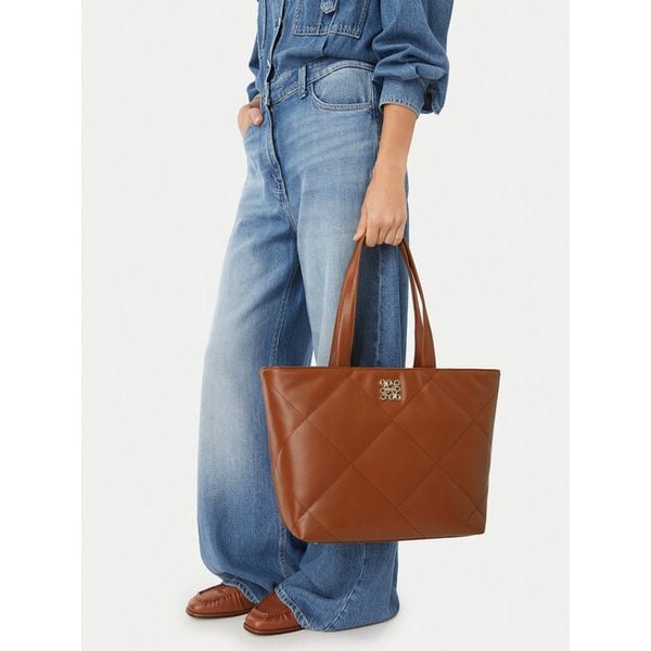 Torebka Nine West. Brązowe shopper bag Nine West, bez wzorów, bez dodatków. Za 279.99 zł.