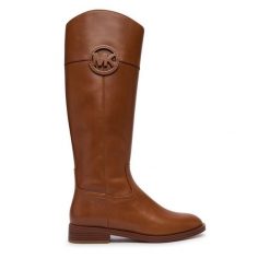 Kozaki MICHAEL Michael Kors. Brązowe kozaki MICHAEL Michael Kors, bez wzorów, bez obcasa, na płaskiej podeszwie, bez zapięcia. Za 1,239.00 zł.