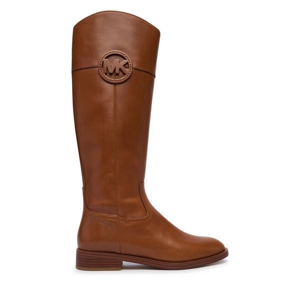 Kozaki MICHAEL Michael Kors. Brązowe kozaki MICHAEL Michael Kors, bez wzorów, bez obcasa, na płaskiej podeszwie, bez zapięcia. Za 1,239.00 zł.