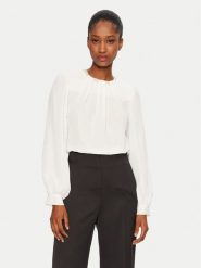 Rinascimento Bluzka CFC0019769002 Biały Regular Fit. Białe bluzki Rinascimento, l, bez wzorów, z syntetyku, bez kołnierzyka, bez ramiączek. Za 209.99 zł.