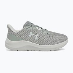 Buty do biegania damskie Under Armour Charged Pursuit 4. Zielone buty do biegania Under Armour, bez wzorów, bez zapięcia, do biegania. Za 239.99 zł.