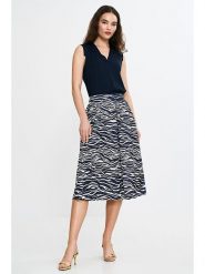Nife Spódnica w kolorze granatowo-białym rozmiar: 38. Niebieskie spódnice Nife, bez wzorów, midi. Za 126.15 zł.