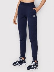 EA7 Emporio Armani Spodnie dresowe 8NTP85 TJCQZ 1554 Granatowy Regular Fit. Niebieskie spodnie dresowe EA7 Emporio Armani, bez wzorów, z bawełny. Za 249.99 zł.