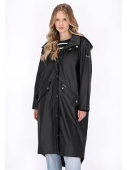 Schmuddelwedda Płaszcz przeciwdeszczowy w kolorze czarnym rozmiar: L. Czarne kurtki przeciwdeszczowe Schmuddelwedda, l, bez wzorów, sportowe, bez kaptura. Za 217.99 zł.