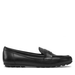 Mokasyny Tamaris. Czarne mokasyny Tamaris, bez wzorów. Za 269.99 zł.