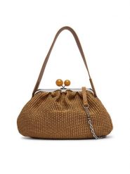 Weekend Max Mara Torebka 2615511105650 Pomarańczowy. Brązowe kopertówki Weekend Max Mara, bez wzorów, z materiału, wizytowe, bez dodatków. Za 1,579.00 zł.