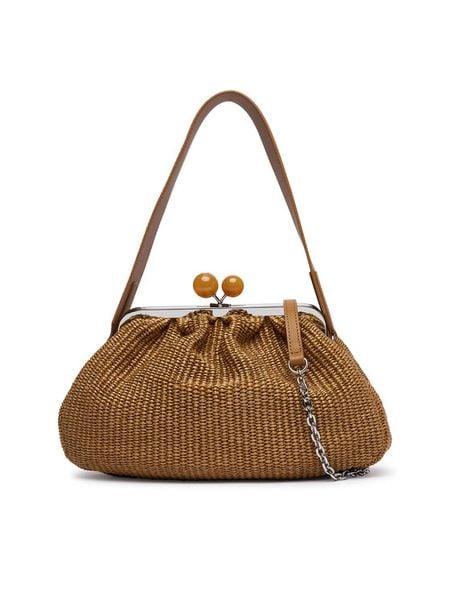 Weekend Max Mara Torebka 2615511105650 Pomarańczowy. Brązowe kopertówki Weekend Max Mara, bez wzorów, z materiału, wizytowe, bez dodatków. Za 1,579.00 zł.