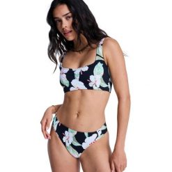 Majtki bikini o średnim kryciu dla Kobiety PRINTED ESSENTIALS Czarny. Czarne bikini Roxy, bez wzorów, z elastanu. Za 139.99 zł.