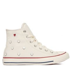 Trampki Converse. Białe trampki Converse, bez wzorów, retro, bez zapięcia. Za 379.99 zł.