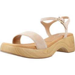 Sandały UNISA IRITA KS Beżowy. Brązowe sandały Unisa, bez wzorów, ze skóry, sportowe, bez obcasa, bez zapięcia. Za 354.99 zł.