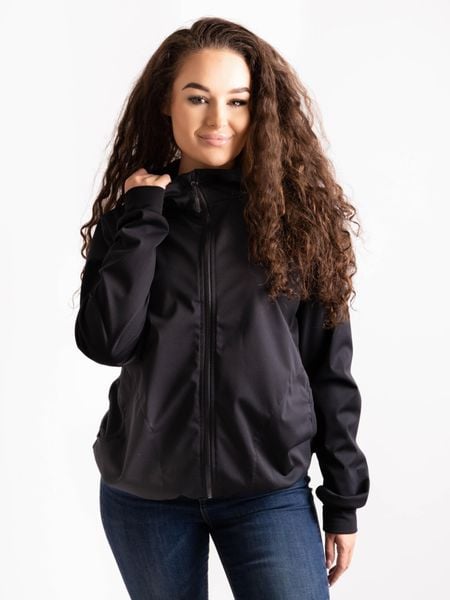 Damska kurtka softshell bez izolacji stretch Basic, czarny. Czarne kurtki przejściowe sportowe UNUO, na jesień, xl, bez wzorów, z materiału, bez kaptura, trekkingowe. Za 264.00 zł.