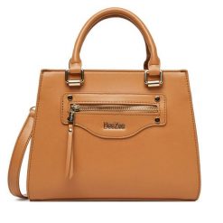 Torebka DeeZee. Brązowe torebki klasyczne DeeZee, bez wzorów, klasyczne, bez dodatków. Za 129.99 zł.