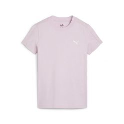 Koszulka damska HER PUMA Grape Mist Purple. Fioletowe t-shirty sportowe Puma, xl, bez wzorów, z gumy, bez ramiączek, na jogę i pilates. Za 72.99 zł.