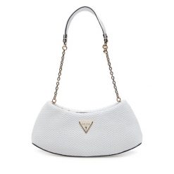 Torebka Guess. Białe listonoszki Guess, z aplikacjami, bez dodatków. Za 339.99 zł.