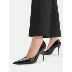 Szpilki GINO ROSSI. Czarne szpilki Gino Rossi, bez wzorów, bez obcasa, na szpilce, bez zapięcia. Za 349.99 zł.