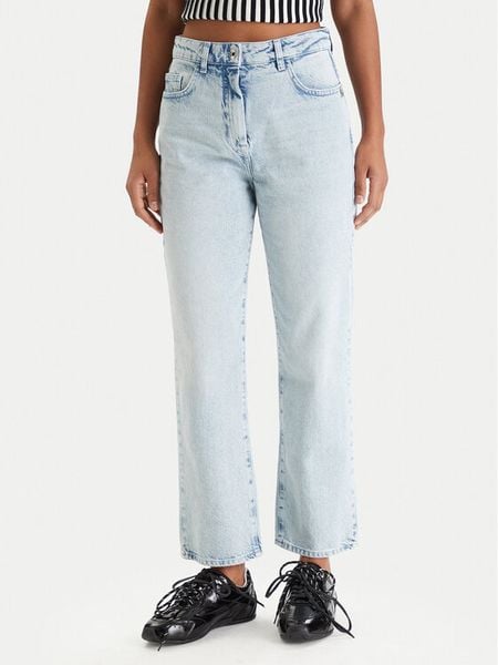 Patrizia Pepe Jeansy 8P0803/D1WZB-CB01 Niebieski Regular Fit. Niebieskie jeansy Patrizia Pepe, bez wzorów, z bawełny. Za 654.99 zł.
