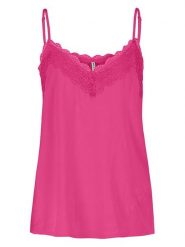 Fresh Made Top w kolorze różowym rozmiar: XS. Różowe topy Fresh Made, s, bez wzorów, z koronki, klasyczne, bez kołnierzyka, bez ramiączek. Za 41.95 zł.
