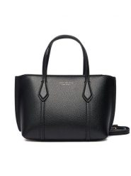 Tory Burch Torebka Perry Mini Tote 175548 Czarny. Czarne torebki klasyczne Tory Burch, bez wzorów, ze skóry, bez dodatków. Za 1,489.00 zł.