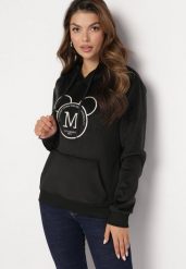 Czarna Ocieplana Bluza z Kapturem Needhi. Czarne bluzy Born2be, l, bez wzorów, z tkaniny, casualowe, bez ramiączek, z kapturem. W wyprzedaży za 93.49 zł.