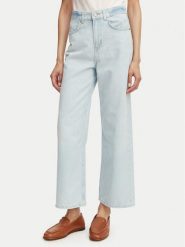 BOSS Jeansy C Marlene Crop 50558703 Niebieski Straight Fit. Niebieskie jeansy Boss, bez wzorów, z bawełny. Za 599.99 zł.