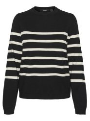Vero Moda Sweter w kolorze czarno-białym rozmiar: XL. Brązowe swetry Vero Moda, xl, bez wzorów, bez ramiączek. Za 74.63 zł.