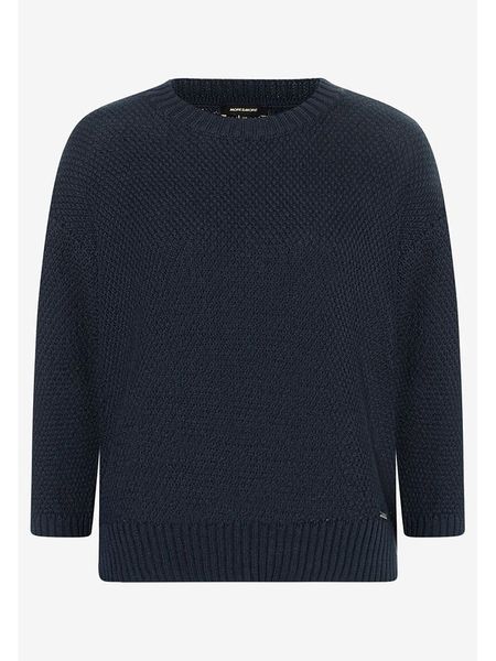 More & More Sweter w kolorze granatowym rozmiar: 46. Niebieskie swetry More & More, bez wzorów, bez ramiączek. Za 96.14 zł.