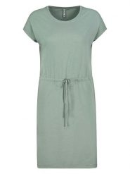 Sublevel Sukienka w kolorze zielonym rozmiar: S. Zielone sukienki Sublevel, na co dzień, s, bez wzorów, z bawełny, bez kołnierzyka, bez ramiączek, midi, proste. Za 74.63 zł.