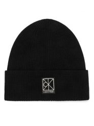 Calvin Klein Czapka LV04F8109G Czarny. Czarne czapki zimowe Calvin Klein, bez wzorów, z wiskozy. Za 169.99 zł.