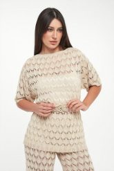 Sweter damski ażurowy TWINSET U&B. Swetry Twinset U&B, xs, w ażurowe wzory, bez ramiączek. Za 759.00 zł.