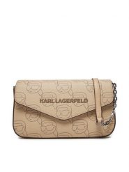 KARL LAGERFELD Torebka A1W32045 Beżowy. Brązowe kopertówki KARL LAGERFELD, bez wzorów, ze skóry, wizytowe, bez dodatków. Za 519.99 zł.