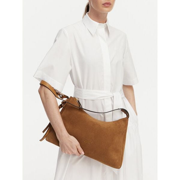 Torebka Tommy Hilfiger. Brązowe torebki klasyczne Tommy Hilfiger, bez wzorów, klasyczne, bez dodatków. Za 949.99 zł.