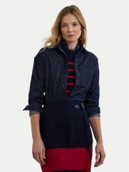 LAUREN RALPH LAUREN Koszula jeansowa 200957620 Granatowy Relaxed Fit. Niebieskie koszule Lauren Ralph Lauren, xxl, bez wzorów, z bawełny, bez kołnierzyka, bez ramiączek. Za 459.99 zł.
