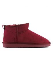 ISLAND BOOT Botki zimowe "Miley" w kolorze czerwonym rozmiar: 36. Czerwone botki Island Boot, bez wzorów, z materiału, bez obcasa, bez zapięcia. Za 99.33 zł.