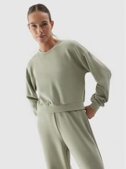 4F Bluza 4FAW23TSWSF701 Khaki Regular Fit. Brązowe bluzy 4f, xs, bez wzorów, z syntetyku, bez kaptura. Za 99.99 zł.