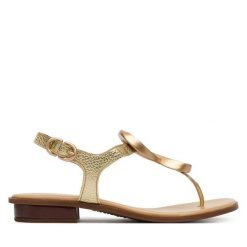 Sandały Hispanitas. Żółte sandały Hispanitas, bez wzorów, bez obcasa, na płaskiej podeszwie, bez zapięcia. Za 519.99 zł.