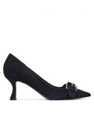 Guess Czółenka FLFAND SUE08 Czarny. Czarne czółenka Guess, z aplikacjami, ze skóry, bez obcasa, bez zapięcia. Za 584.99 zł.