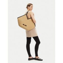 Torebka Max Mara Beachwear. Brązowe torebki klasyczne Max Mara Beachwear, bez wzorów, bez dodatków. Za 678.99 zł.