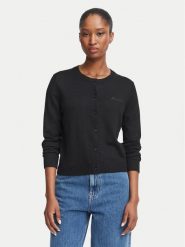 Guess Jeans Kardigan W6BR02 Z1245 Czarny Regular Fit. Czarne swetry Guess Jeans, l, z aplikacjami, z jeansu, bez ramiączek. Za 389.99 zł.