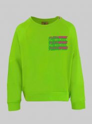 Plein Sport Bluza w kolorze jasnozielonym rozmiar: M. Zielone bluzy bez kaptura Plein Sport, m, bez wzorów, z bawełny, bez kaptura. Za 216.22 zł.